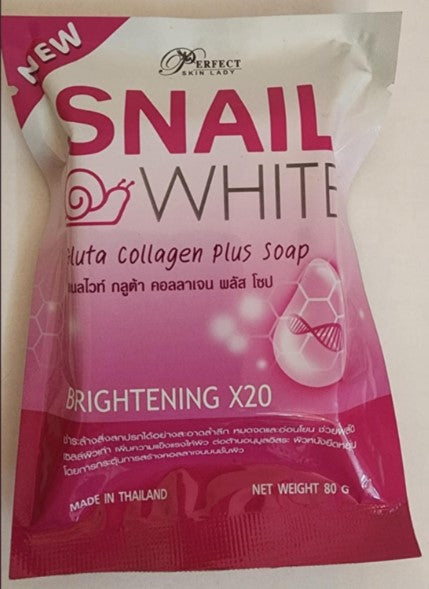 PERFECT SKIN LADY Snail White Gluta Collagen Plus Soap 80g